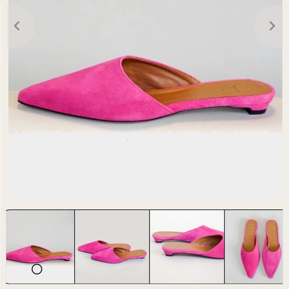 ATP fuchsia flat mules - Picture 8 of 8